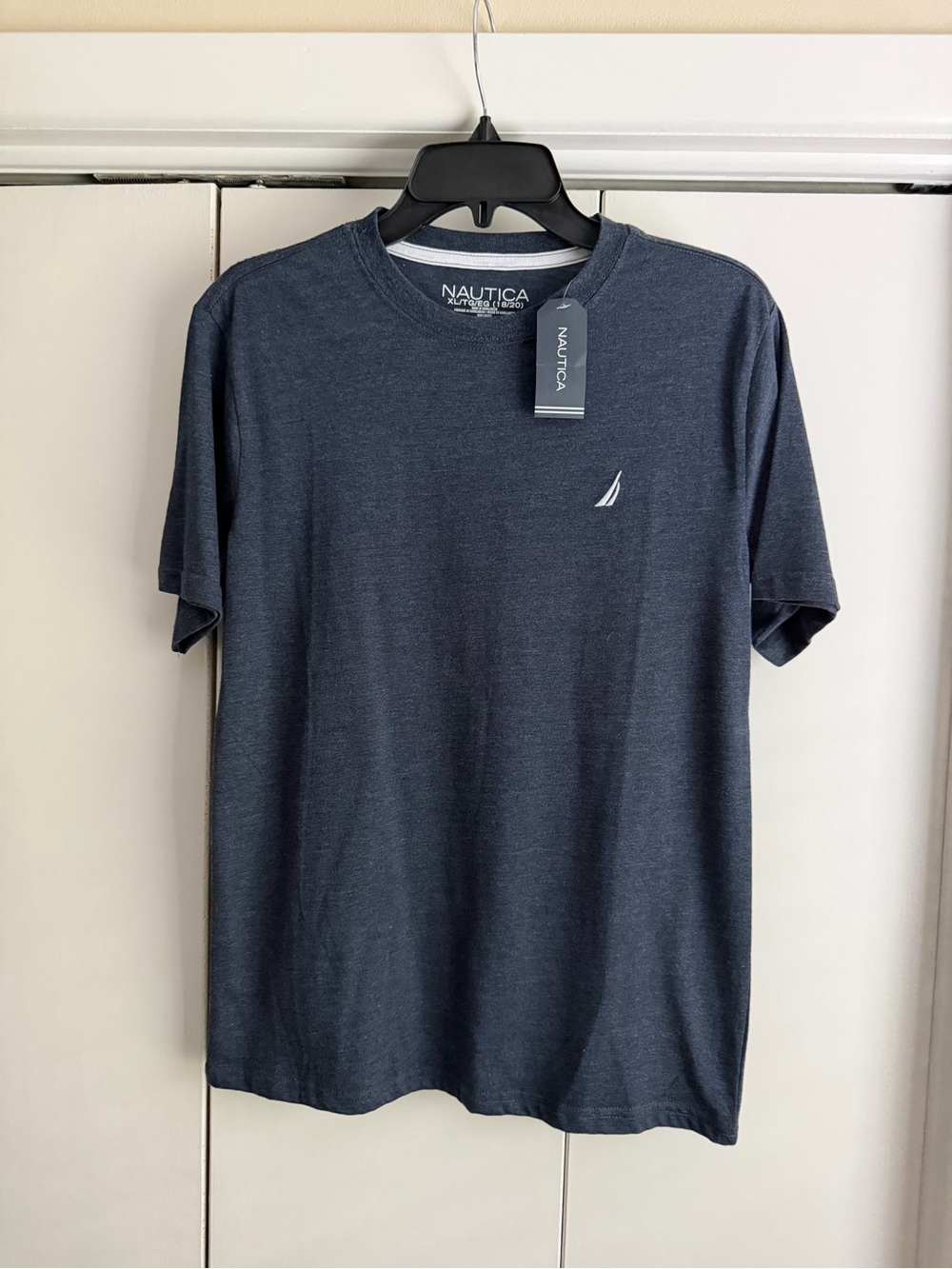 Boys Nautica Crew Neck (18-20) Navy T‑Shirt